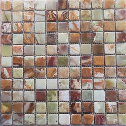 multi green onyx mosaic
